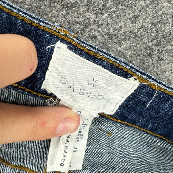 Caslon Shorts Women 30 Plus Blue Denim Dark Wash Mid Rise Cuffed Chino Pockets - Picture 6 of 9